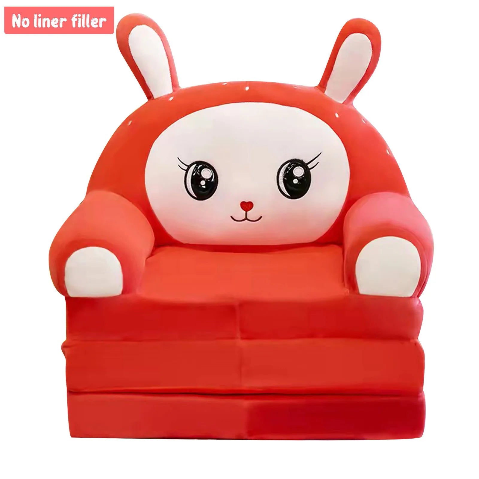 Cartoon Animals Plush Foldable Sofa Cover Foldable Children Sofa Cute Cartoon Lazy Sofa Pillowcase Without Liner Filler Qme F