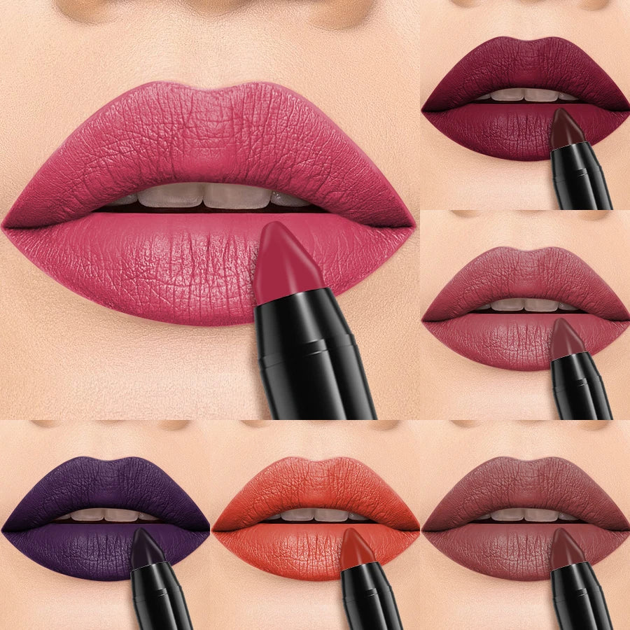 15 Colors Nude Velet Matte Lipstick Pen Waterproof Long Lasting Red Qme