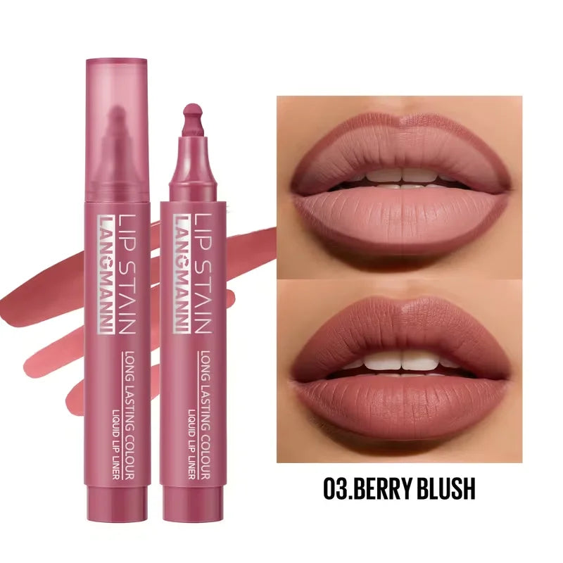 Lip Stain Liquid Liner Marker Pen Long Lasting Waterproof Matte Tint Qme
