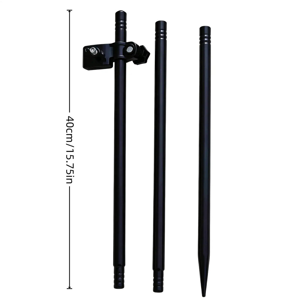 Beach Umbrella Base Metal Heavy Duty Sand Clamp Stand Grass Outdoor Qme