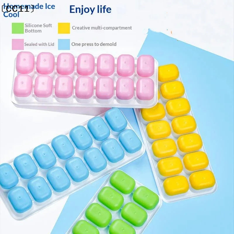 14 Grid Cube Tray Silicone Mold Square Maker Non-toxic Durable Bar Qme