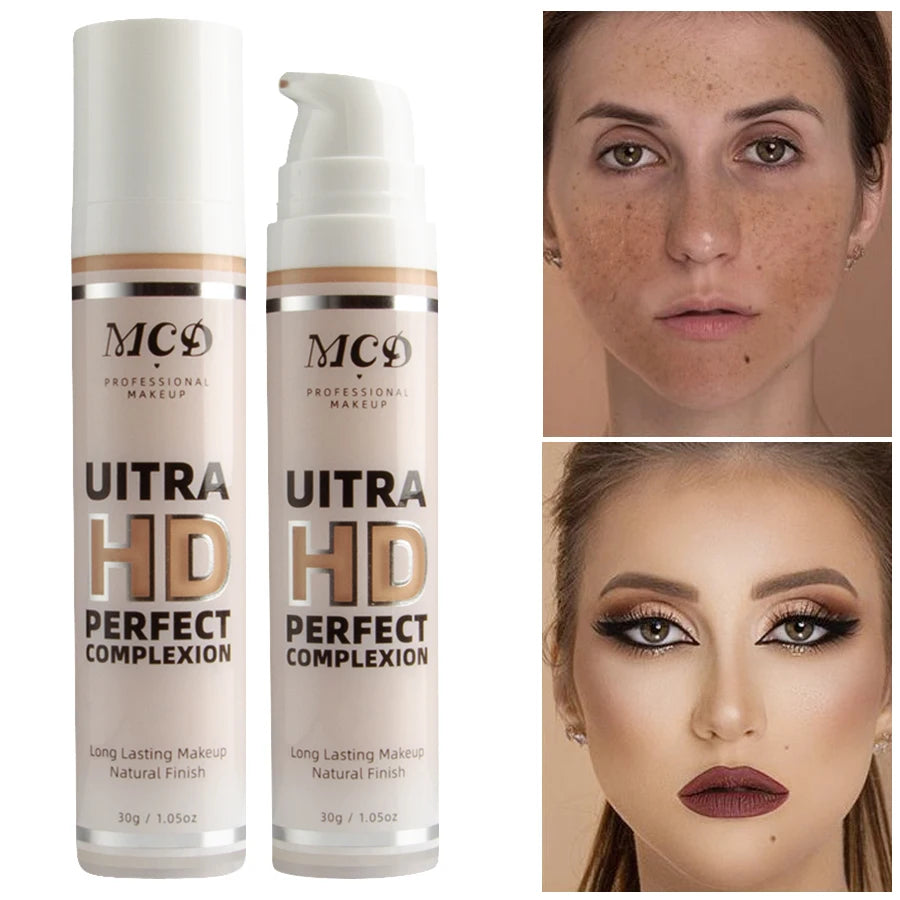 9 Shade Full Coverage Concealer Liquid Foundation Makeup Base Cushion Qme 02
