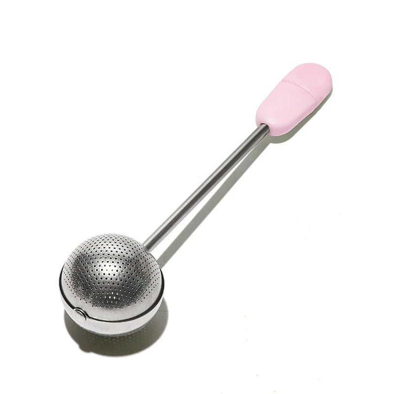 Tea Ball Strainer Filter Mesh Coffee Grounds Portable Outdoor 304 Qme C