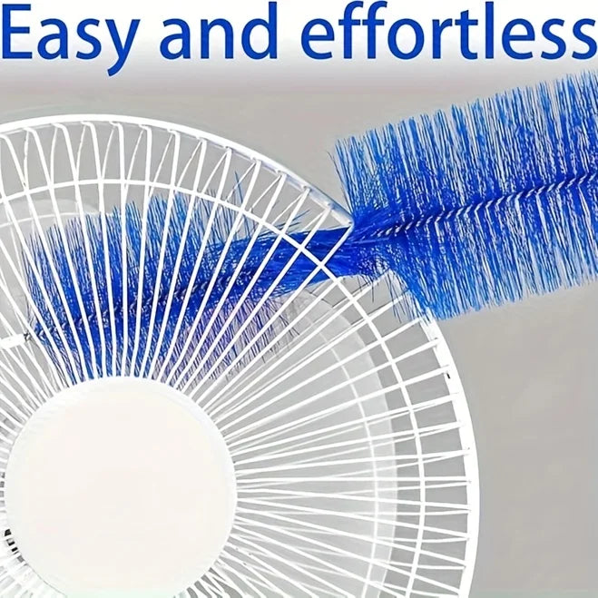 1pc Long Multi-Functional Fan Cleaning Brushes - Durable, Flexible, Reusable & Washable for Fans, Air Conditioners, Shutters Qme