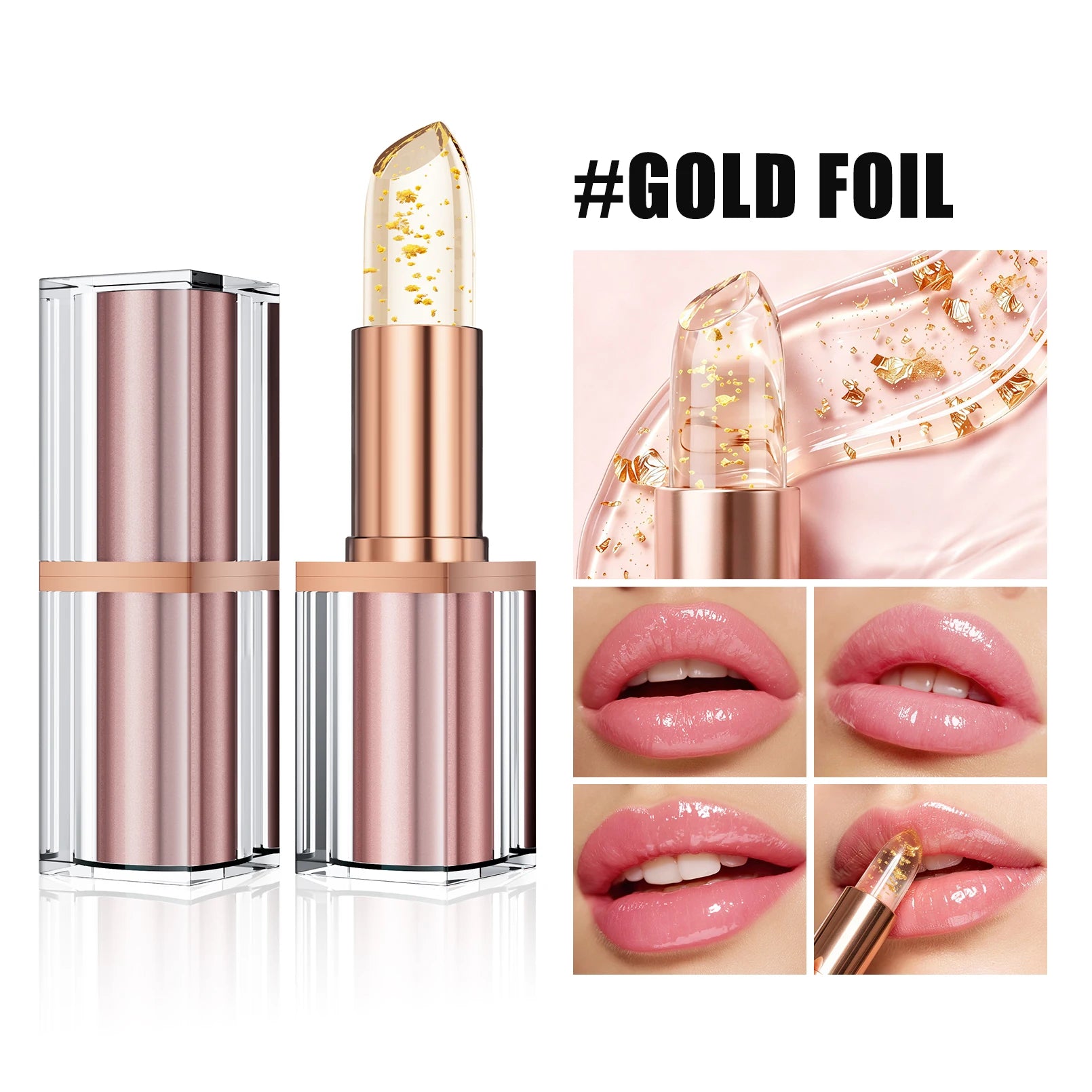 Color Changing Jelly Lipstick Waterproof Non-stick Cup Long Lasting Moisturizing Lip Balm Anti-fade Beauty Lip Makeup Qme Q931