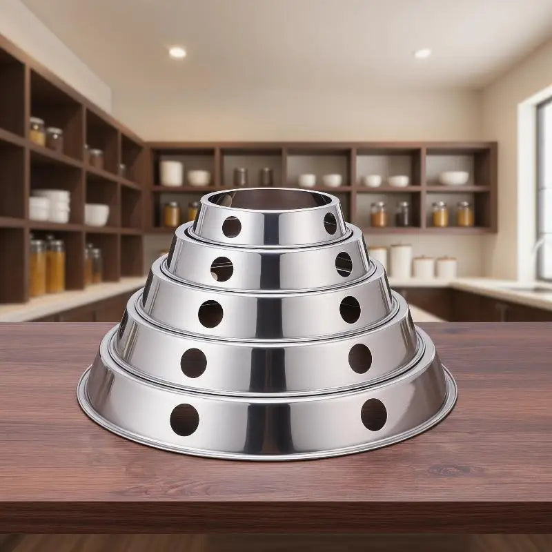 Stainless Steel Wok Ring Pot Holder Gas Stove Rack Heat Insulation Qme