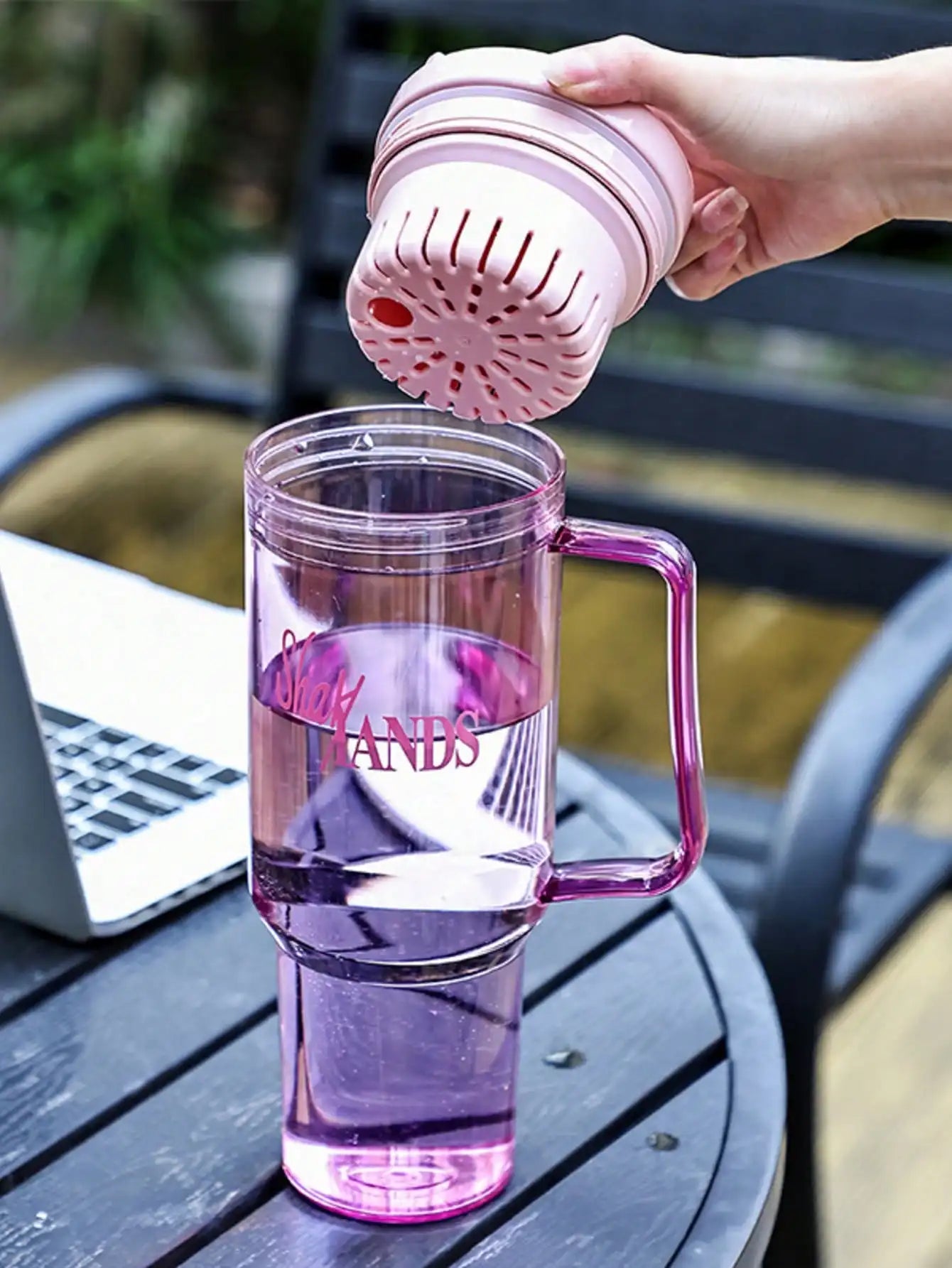 Transparent Tea Strainer Large Capacity Water Cup Fitness Outdoor Qme