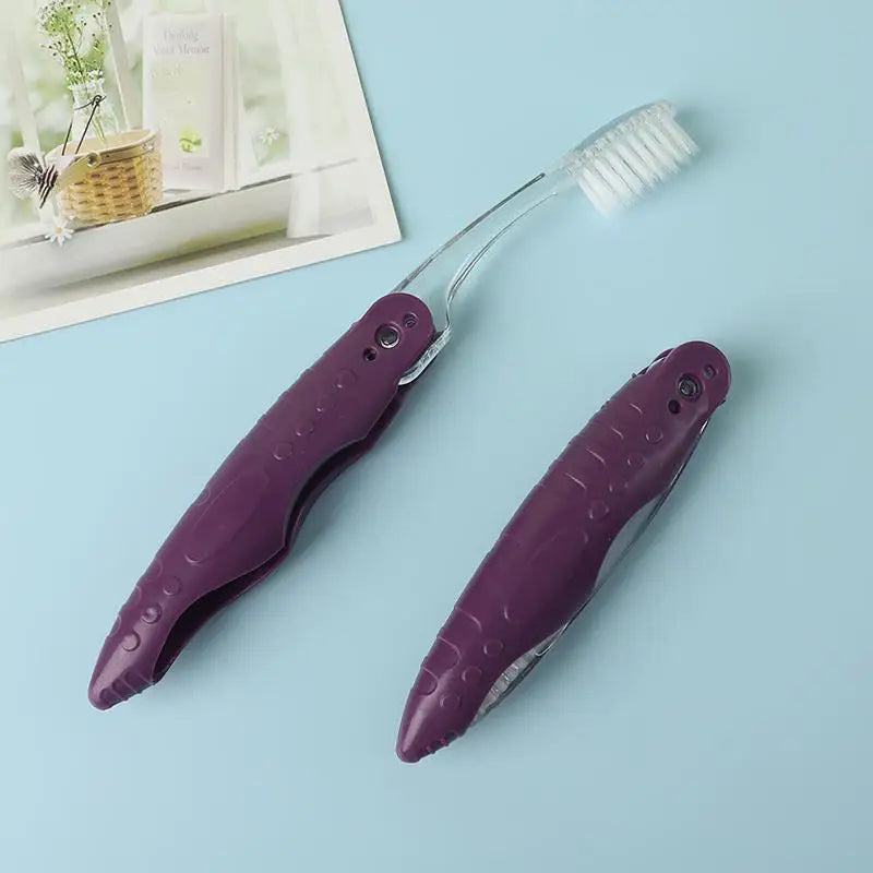 Travel Folding Toothbrush Portable Multi Collapsable Brush Trip Daily Qme