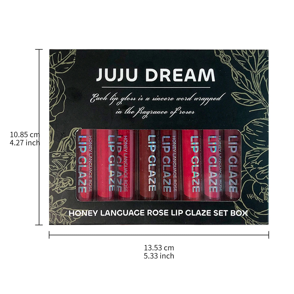 10 pcs/set Nude Lip Gloss Matte Velvet Lipstick - Matte Finish & Long-Lasting，Velvet Lip Gloss Gift Box, Halloween Stage Makeup Qme