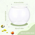 Mini Fish Bowl Clear Shatter-Resistant Aquarium Accessories Aquarium Fish Bowl for Party Decorations Home Event Indoor Desk Qme medium