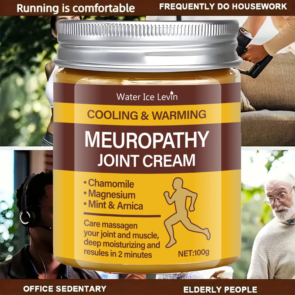 Meuropathy Joint Cream with Magnesium & Arnica - Dual Cooling & Warming Relief for Muscle & Joint Pain - Fast-Acting Qme
