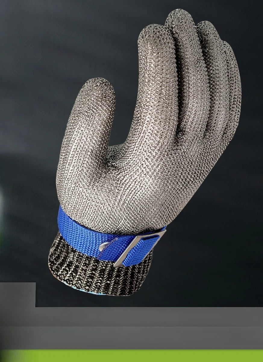 2pcs 316 stainless steel cut-proof grade 5 certified gloves stab-proof steel wire gardening security protection cut-resistant Qme