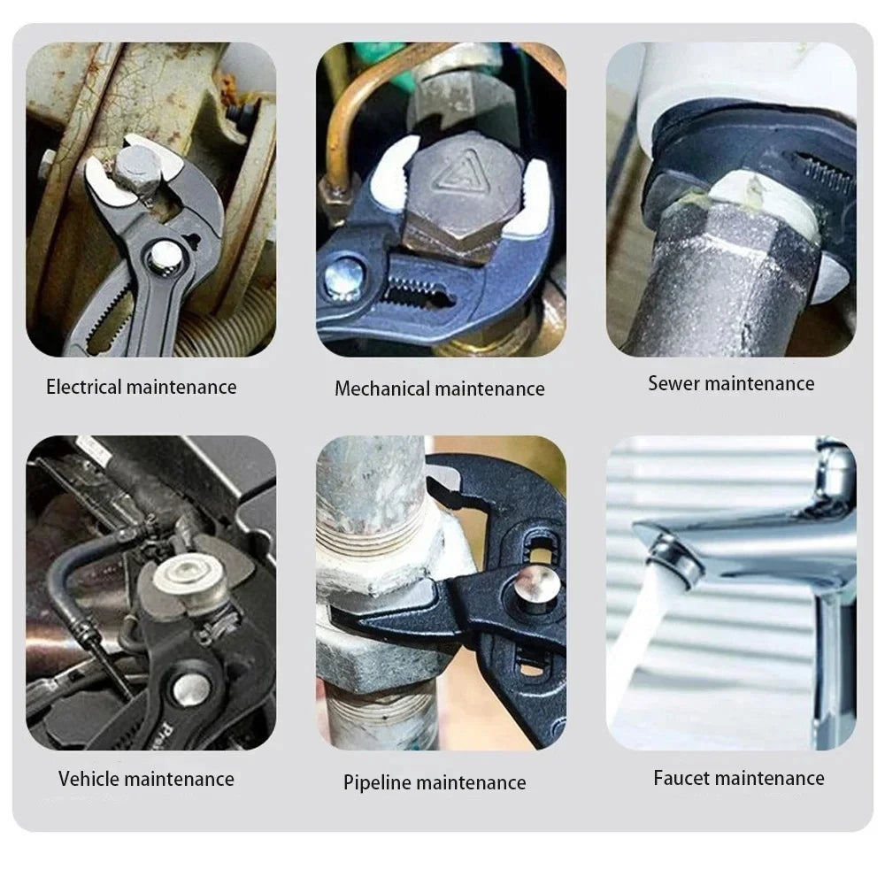 7 10 12 Inch Quick Adjust V Jaw Tongue Groove Pliers Universal Plumbing Pliers Water Pump Pliers for Plumbing Work Qme
