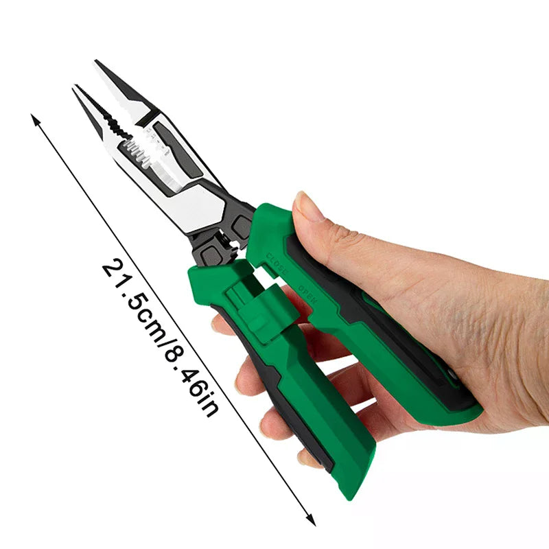 Multifunctional Wire Stripping Pliers With Digital Display Voltage Testing Cable Cutting Crimping Pliers Electrician Pliers Qme