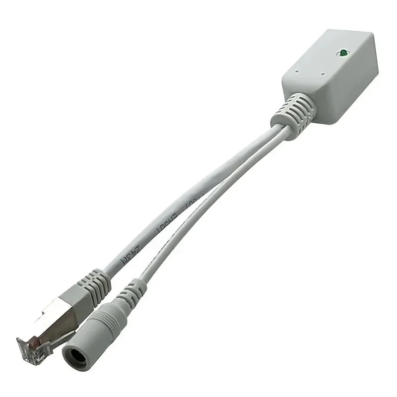 2pairs Wide-Range PoE Injector 9V to 56V Gigabit RJ45 with Female DC Socket for Non-Standard Power Extenders Qme