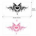 Heart Tribal Belly Waterproof Disposable Tattoo Sticker, Temporary Tattoo for Body Art Qme SWB-005