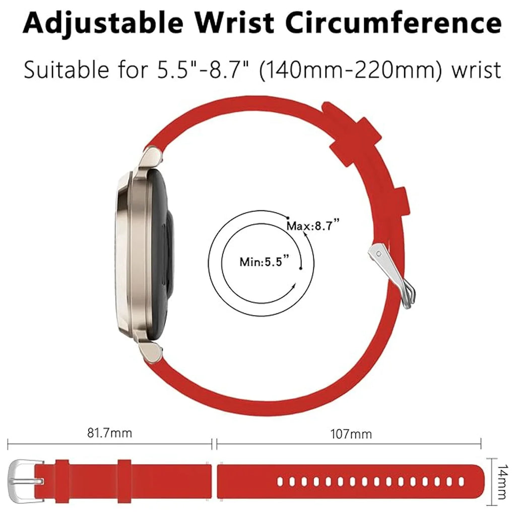 For Garmin Lily 2 Strap Official Silicone Soft 14mm Watchband Strap Bracelet For Garmin Lily2 Active silicone 14mm SAccessories Qme