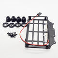MN82 Metal Luggage Carrier Roof Rack LED Light RC Model Car Upgrade Qme A3