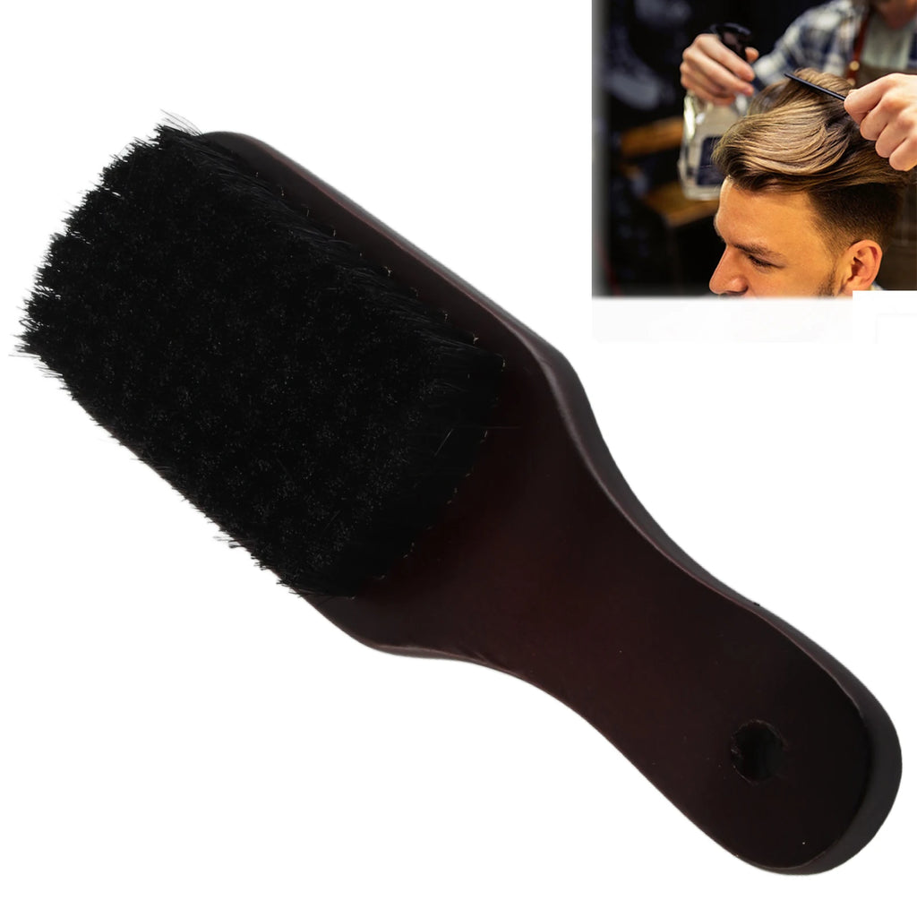 Beard Brush with Wooden Handle Beard Brush Wooden Handle Good Elasticity Hair Men's Beard Grooming Brush for Mustache Styling Qme