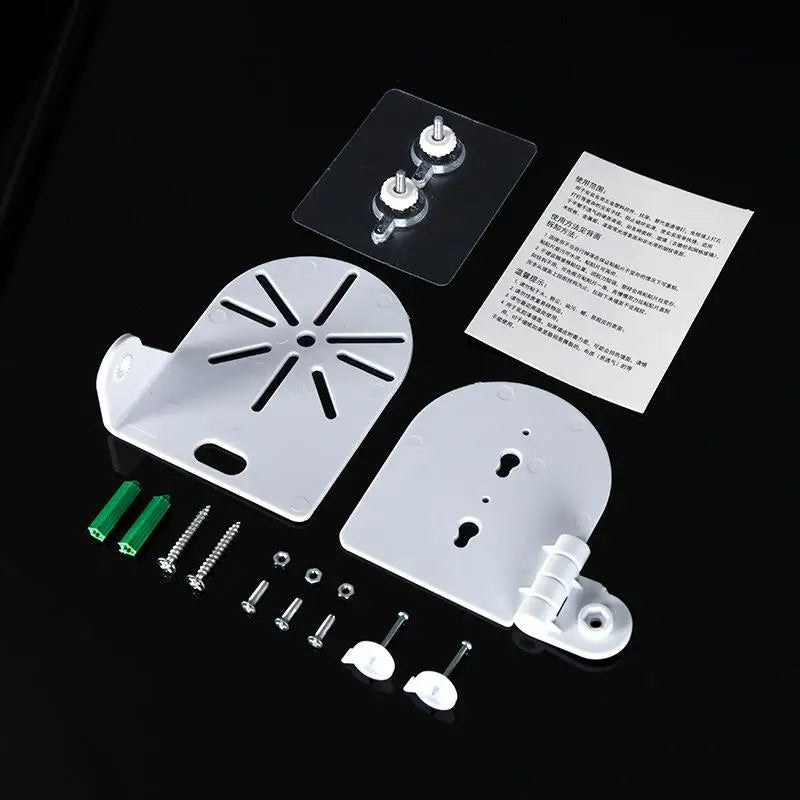 L Shape Camera Wall Mount Bracket Nail Adhesive Base PTZ Models Qme stick White