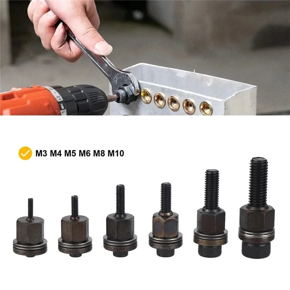 1pc Hand Rivet Nut Head Hand Rivet Nut Manual Riveter Tools Accessory For Nuts M3-M10 Installation Rivet Nut Tools Qme