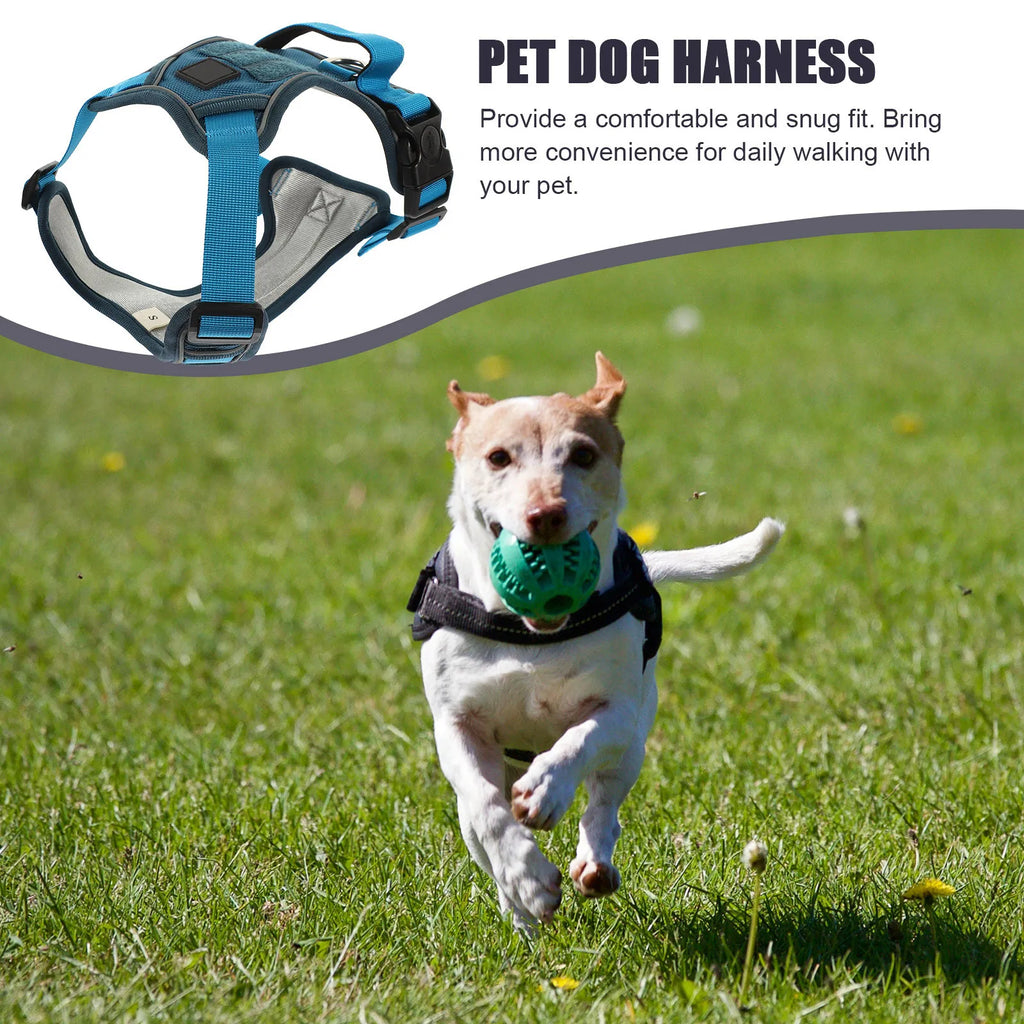 Dog Harness Pet Dog Vest Adjustable Portable Puppy Harness for Small Dogs Thickened Buckle Wear-Resistant Oxford Material Snug Qme