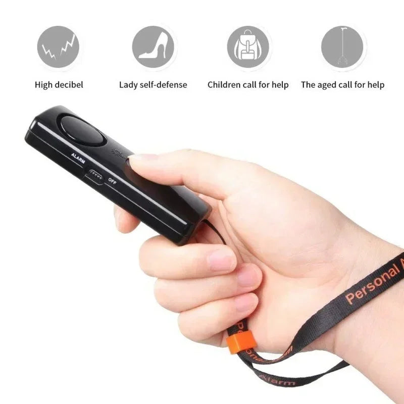 Self Defense Alarm 120dB Security Protect Alert Scream Loud Emergency Alarm Keychain Personal Safety For Women 1pcs Qme