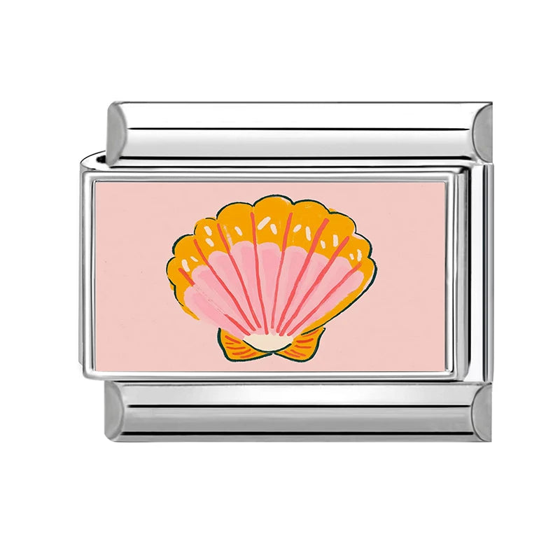 Dropshipping Wholesale Crabs Pattern Fish Shell Whale Italian Charm Links Fit 9mm Stainless Steel Bracelet DIY Making Gifts 2026 Qme Style 7