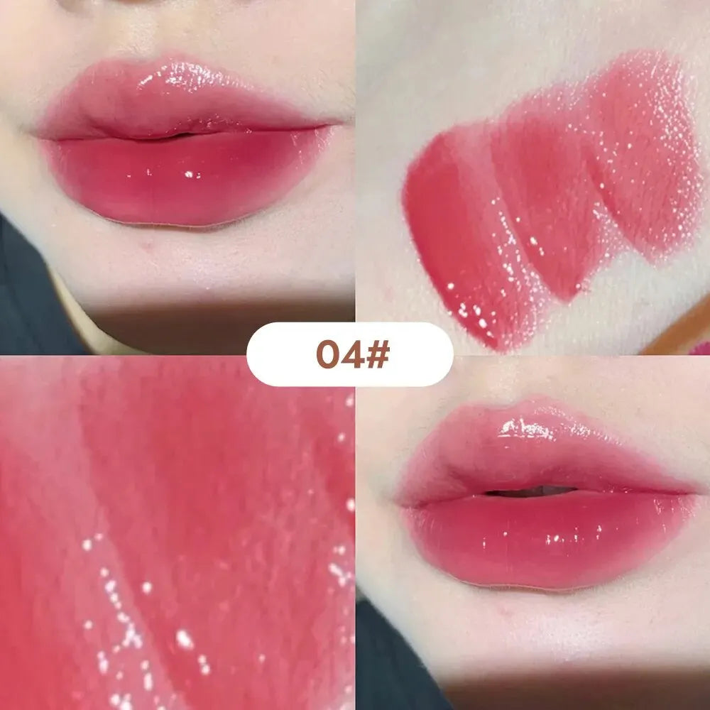 Silky Glossy Lipstick Gege Bear Pump Lips Moisture Water Bomb Qme GX1050-04