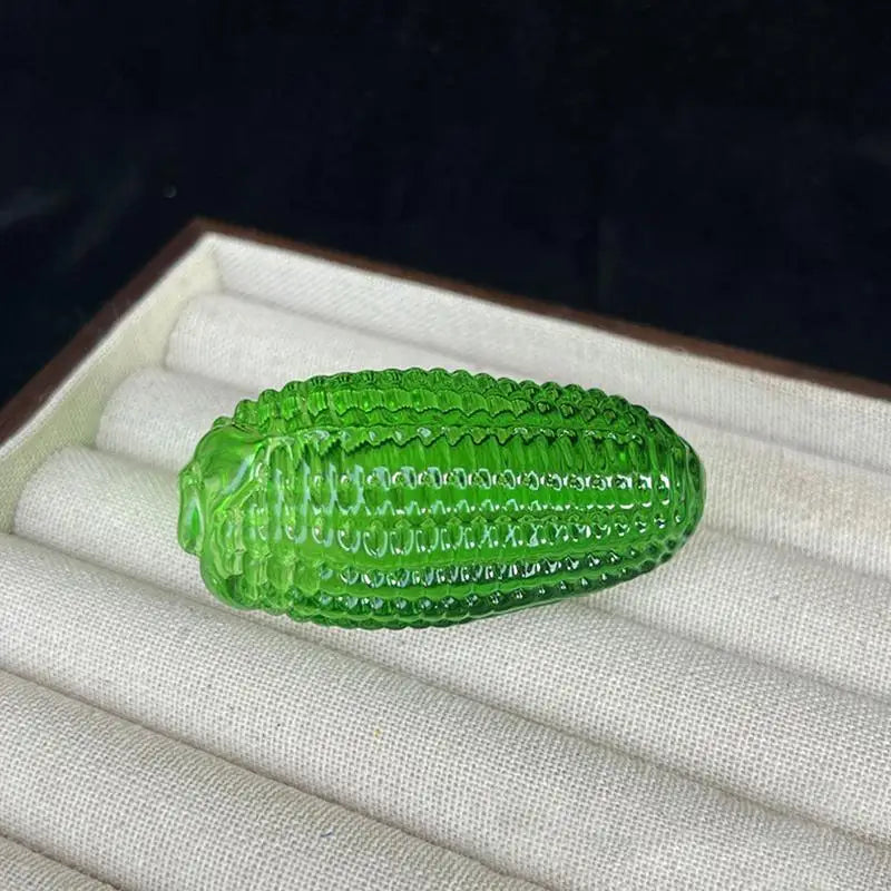 Desktop Decoration Photography Prop Good Luck Crystal Corn Ornament Qme A12