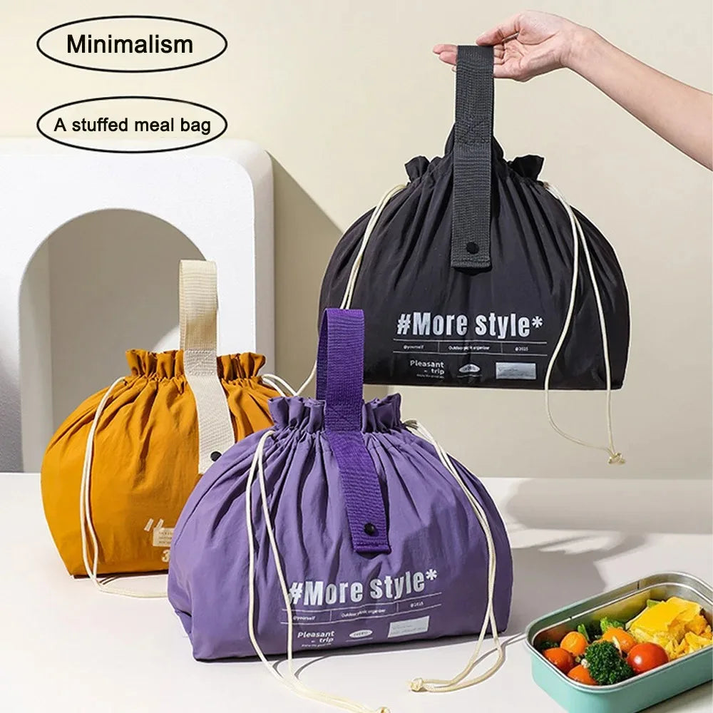 Camping Lunch Bag Large Capacity Drawstring Storage Bag Business Trip Travel Toiletry Bag Cosmetic Bag, Gift for Mother Qme