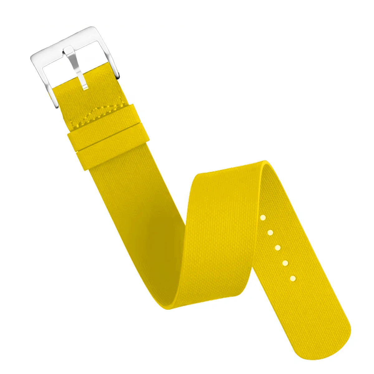 New Sports Fashion for One Piece FKM Watch Strap 20mm 21mm 22mm Rubber Watch Band Wristband for Seiko for Omega watch Qme Yellow 22mm