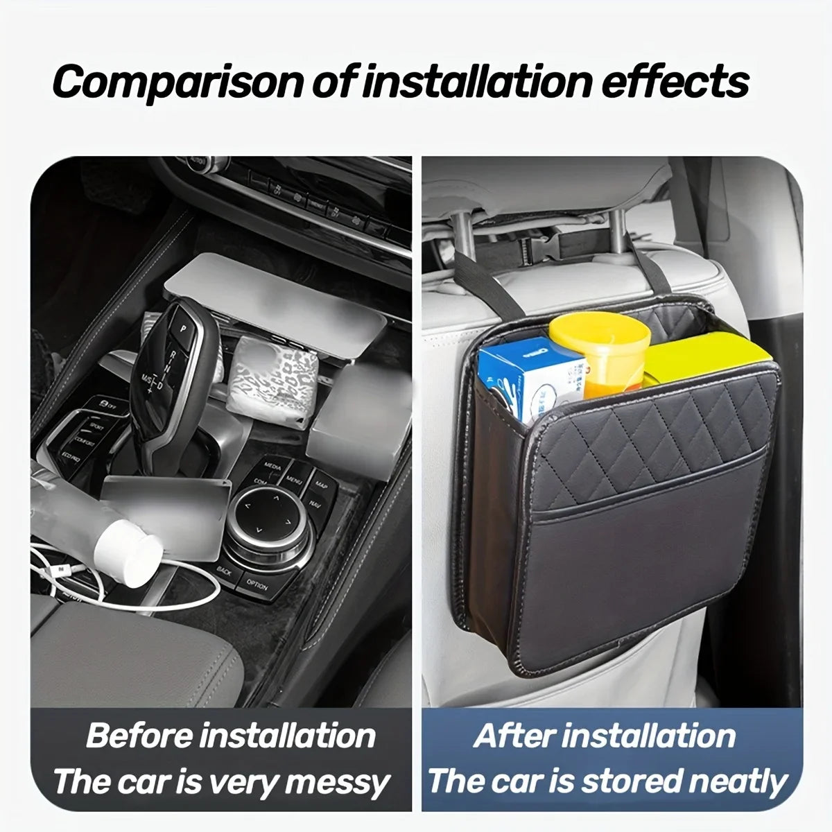 Car Seat Back Storage Bag Hanging Bag, Back Seat Car Storage Bag, Car Interior Storage Bag Qme