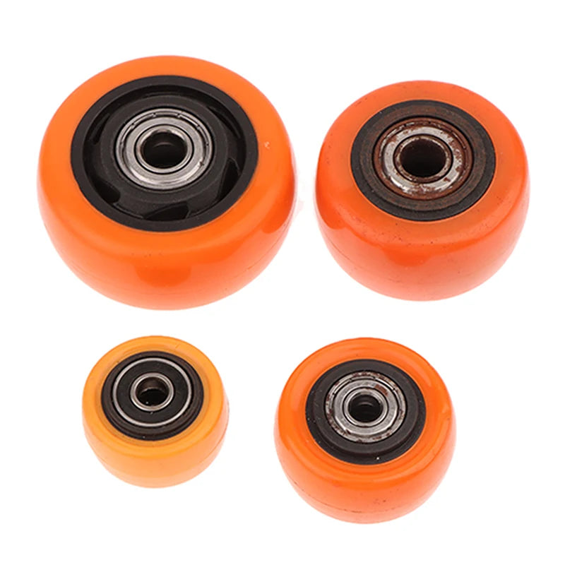 PVC Caster Wheel Double Bearings Load Capacity Wear Resistance Qme