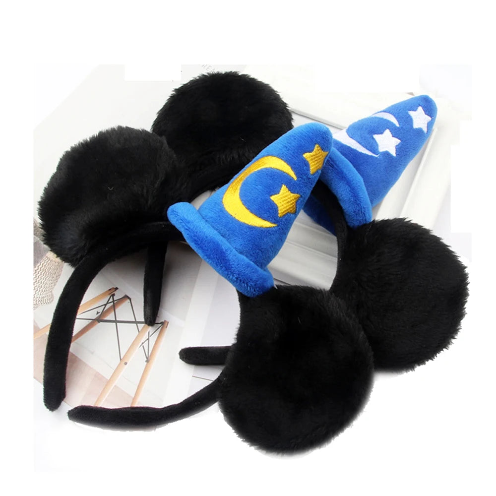 Mickey Mouse Plush Magic House Fashion Headwear Cosplay Decoration Christmas Party Cloth Hair Band Adult/Children Qme Headband 6
