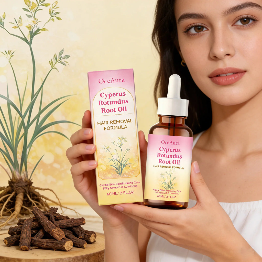 Oceaura Hair Removal Essential Oil Underarm Legs Arms Hair Growth Inhibitor Depilatory Relieve Dryness Moisturize Body Care 60ml Qme