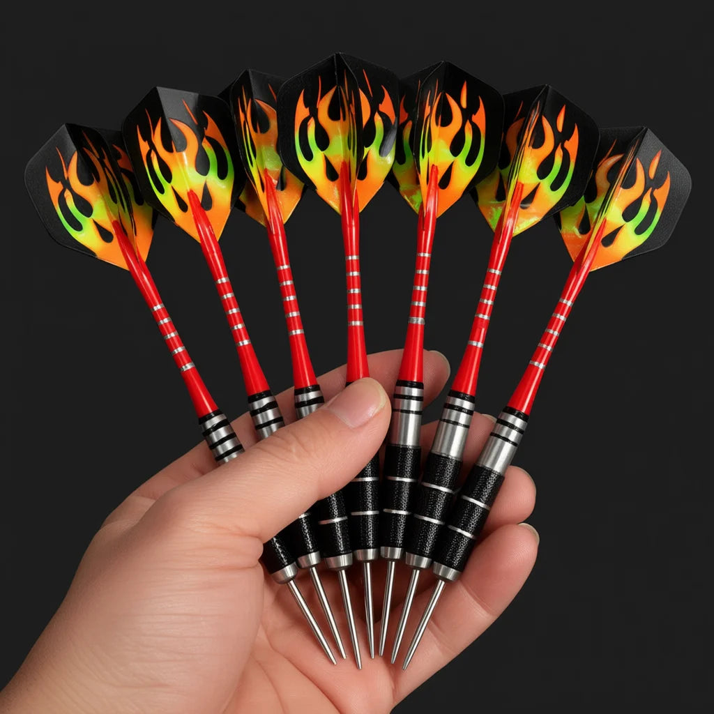 3 Pieces In A Pack 22g Anti-fall Needles Full Metal Darts Set Safety Video Game Darts Indoor Soft Darts Steel Shaft Darts Qme