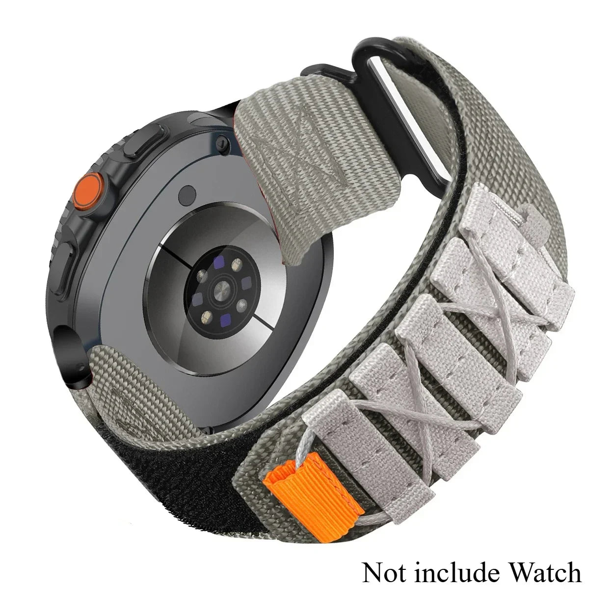 Nylon Strap for Samsung Galaxy Watch Ultra 2 No Gaps Quick Fit Band Sports Bracelet for Galaxy Watch 8 40 44/8classic Wristband Qme HB Galaxy Watch 8 44MM