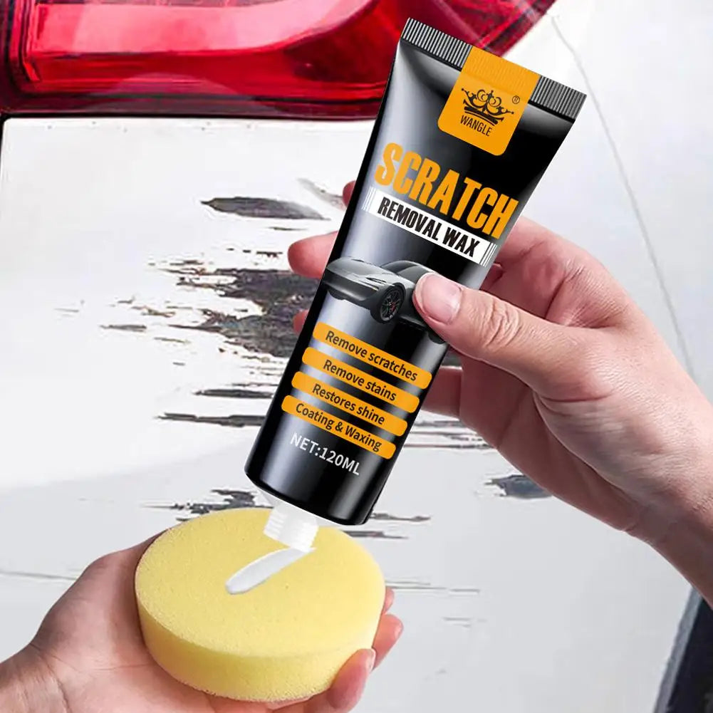 Car Scratch Repair Wax Sponge Remover Paint Care Tools Auto Body Qme