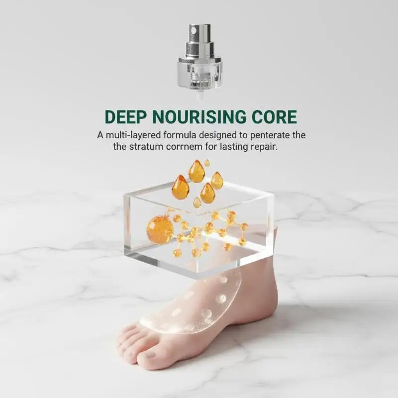 Exfoliating Foot Cream Dead Skin Removal Herbal Peeling Spray Heel Qme