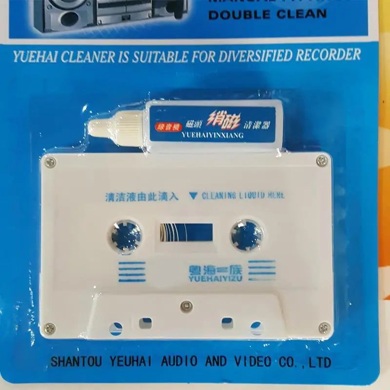 3pcs Tape Cleaner Tape Recorder Cleaning Tape Line Audio Head Tape Cassette Wet/Dry Tape Head Player Cassette Cleaner Qme