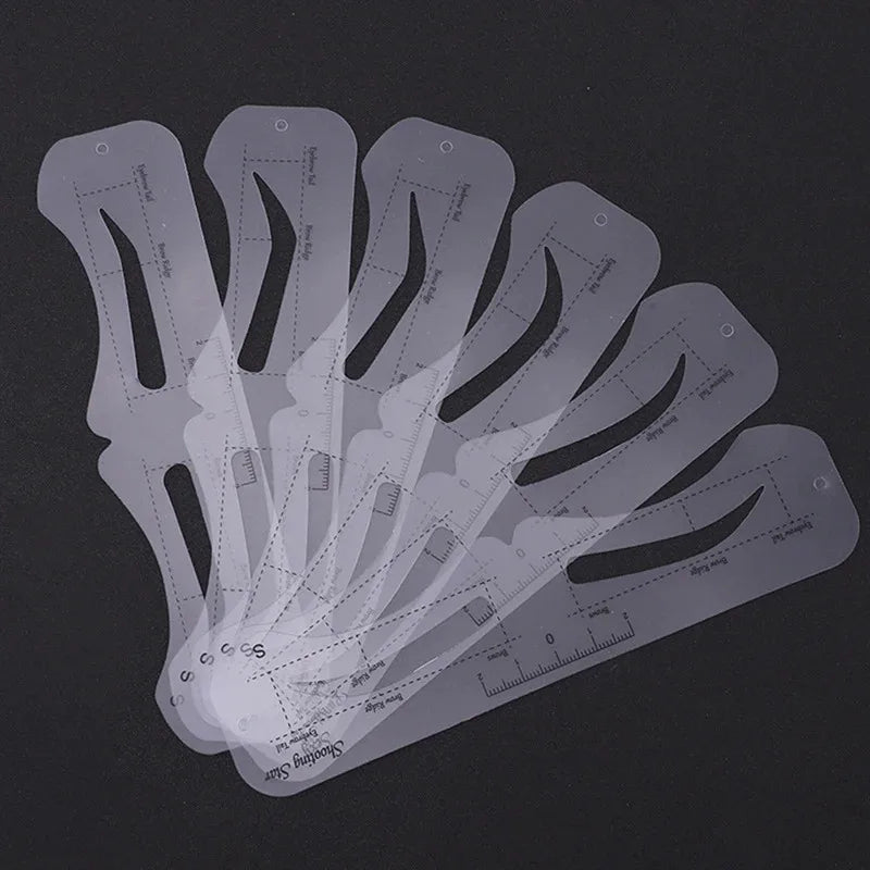 Fixed PVC Eyebrow Shaper Template Can Be Reused High-quality Stickers Qme