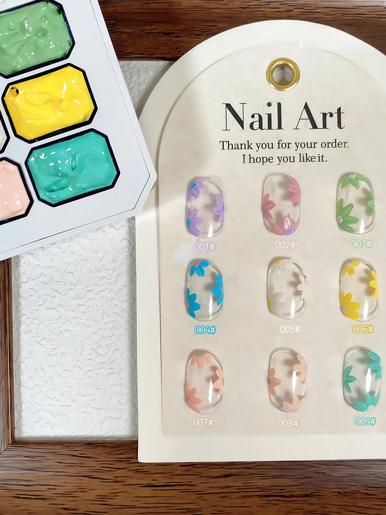 9 12Colors Macaron Gypsum Painting Nail Polish Patting Smudge Canned Qme