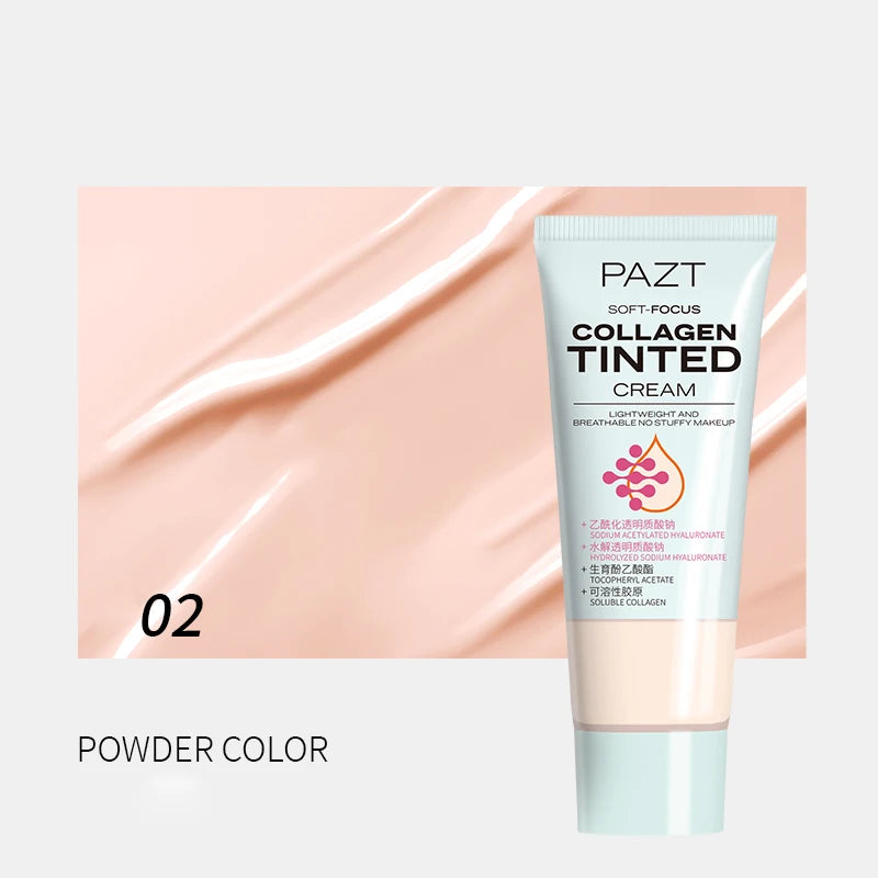 Soft Scorched Collagen Colored Face Cream Durable Waterproof Suitable Qme 02 POWDER COLOR