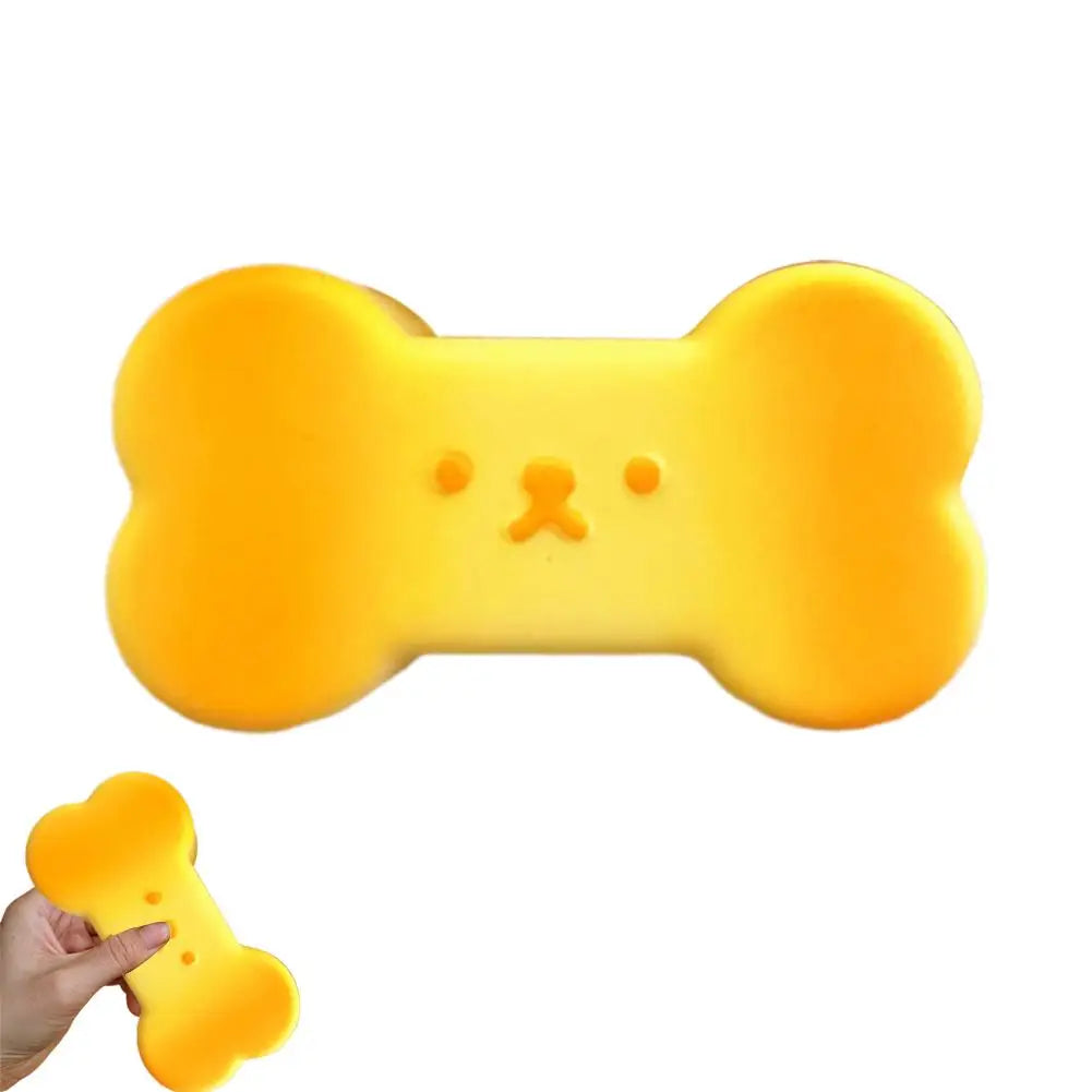 Toast Squishy Slow Rebound Toy Soft Squeeze Fidget Sensory Stress Qme bone