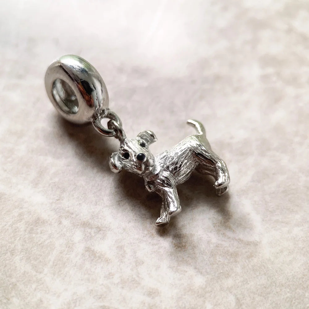 Winter Brand New Fashion Small Dog Charm 925 Sterling Silver Pure Cute Pendant Women Men Jewelry Gifts Qme