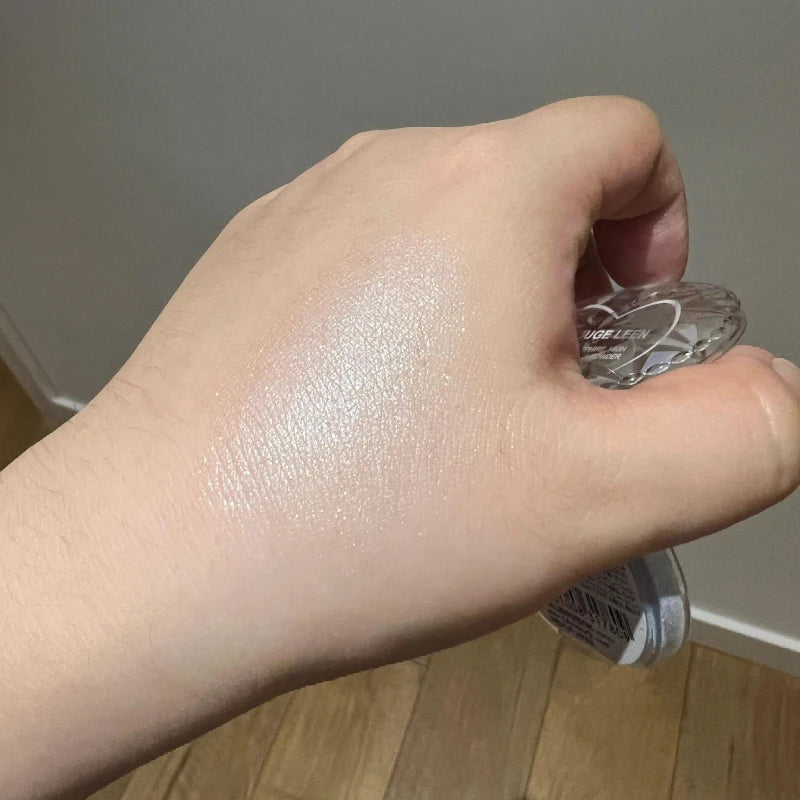 Galaxy Sapphire Highlighter Diamond Sparkle Cream for Eye & Face Glow Long Lasting & Blendable Highlight Cream Makeup Icy Blue Qme
