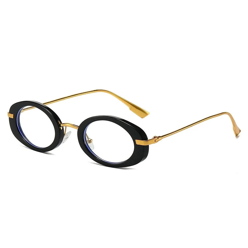 Vintage Retro Oval Sunglasses Small Frame Classic Trendy Fashion Qme Style H