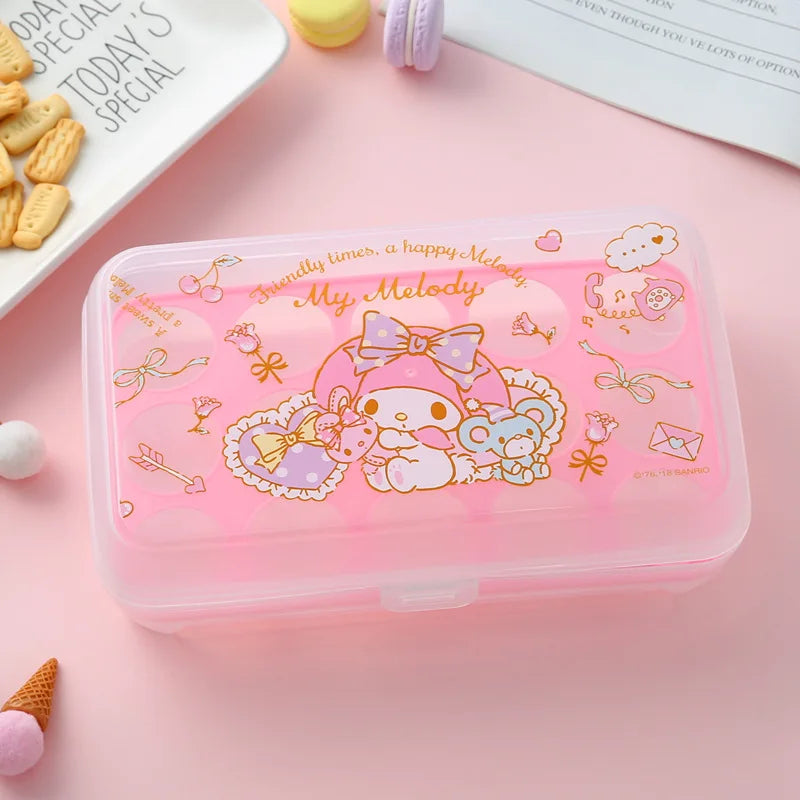 Hello Kitty Food-Grade Storage Containers Egg Cartons Refrigerator and Kitchen Storage Containers Egg Organizers Qme 2
