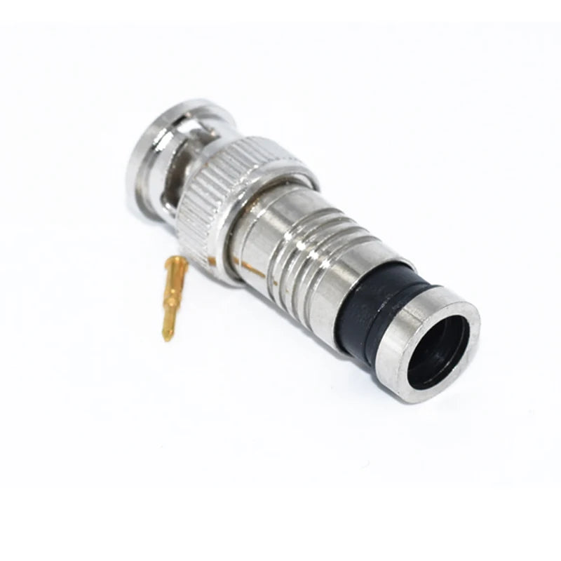10PCS/lot security system BNC Connector Compression Connector Jack for Coaxial RG59 Cable CCTV Camera Accessories Qme